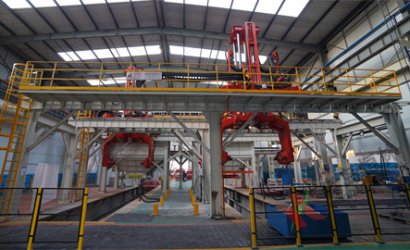 青島恒林工業(yè)集團承接陜西中興新材料科技公司V法造型線及拋丸清理項目